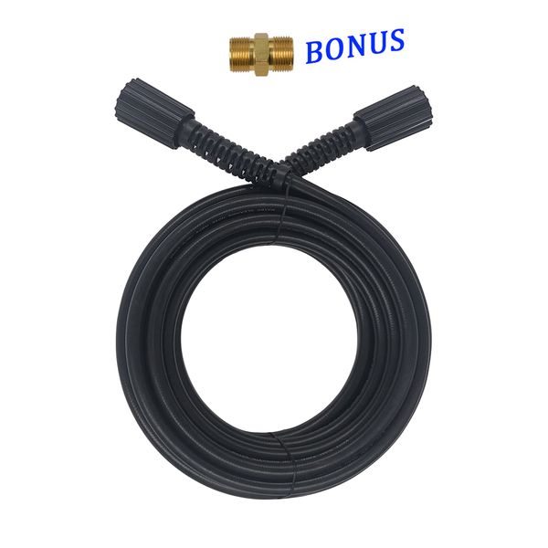 

high pressure washer hose cord pipe carwash hose water cleaning extension m22-pin 14/15 for karcher elitech interskol huter