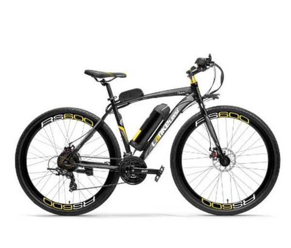 

rs600 700c electric bike, 36v 20ah battery, both disc brake, aluminum alloy frame, endurance up to 70km,20-35km/h, road bicycle.