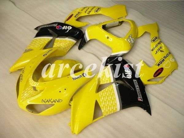 

новые abs для мотоциклов обтекатели комплекты fit для kawasaki ninja zx-10r 2006 2007 06 07 body набор пользовательских черный желтый