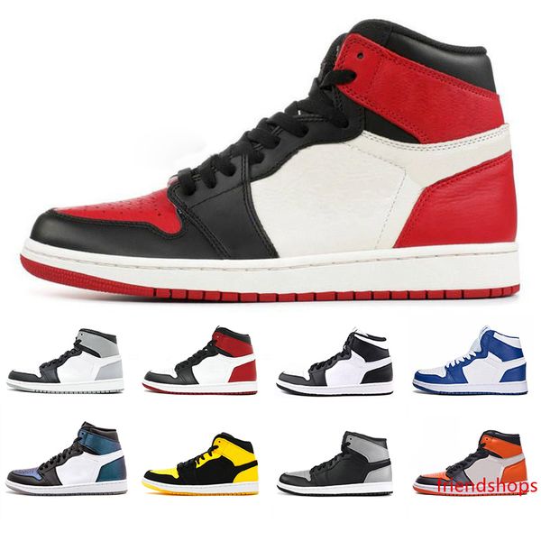 

new 1s high og bred toe dunk chicago banned game royal basketball shoes men 3 shattered backboard shadow multicolor sneakers size 7-12