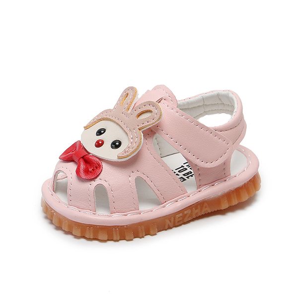 

summer baby girls soft sole pink sandals shoes prewalkers leather toddler shoes girls comfortable crib cute squeaky 6-24m