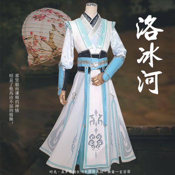 

anime villain self-rescue system luo binghe cosplay costume cosplay men women chinese ancient halloween costumes, Black