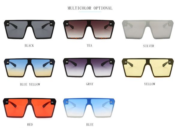 

2020 new oversized brown sunglasses 2020 women retro vintage sunglasses luxury brand rimless eyewear oculos de sol feminino big shades, White;black