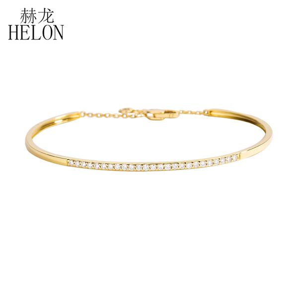 

helon diamonds bracelet solid 18k yellow gold si/h round natural diamonds women engagement trendy jewelry gift chain bracelet, Golden;silver