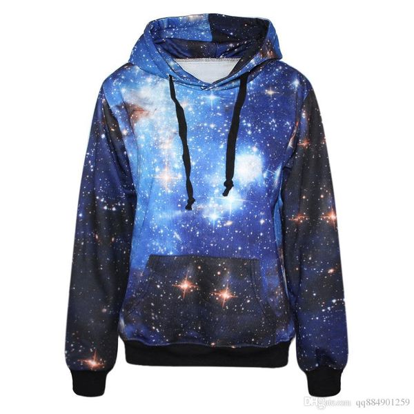 

new luxury designer clothes solid women designer jackets outerwear loose waterproof stitching coat starry sky digital print hoodie sizes-xl, Black