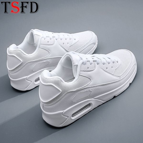 

summer men's sneakers air shoes sport shoes men running shoe lace up men's sports white large sizes trainers zapatos v22
