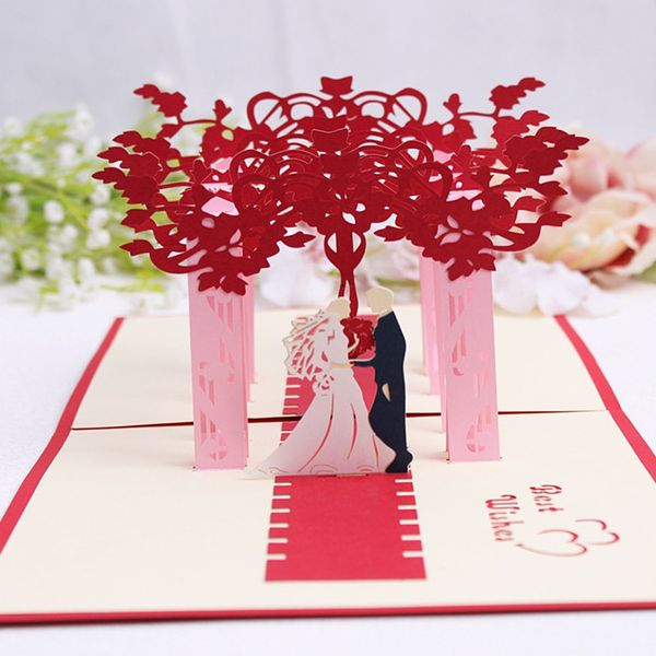 

3d chinese wedding invitations wedding greeting card stereo party invitations card blessing wish invitationsss