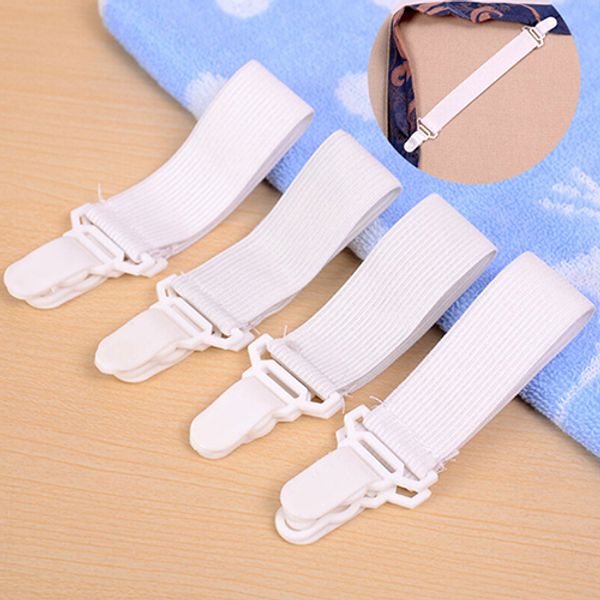 

4 pcs bed sheet mattress cover blankets home grippers clip holder fasteners clip, Black