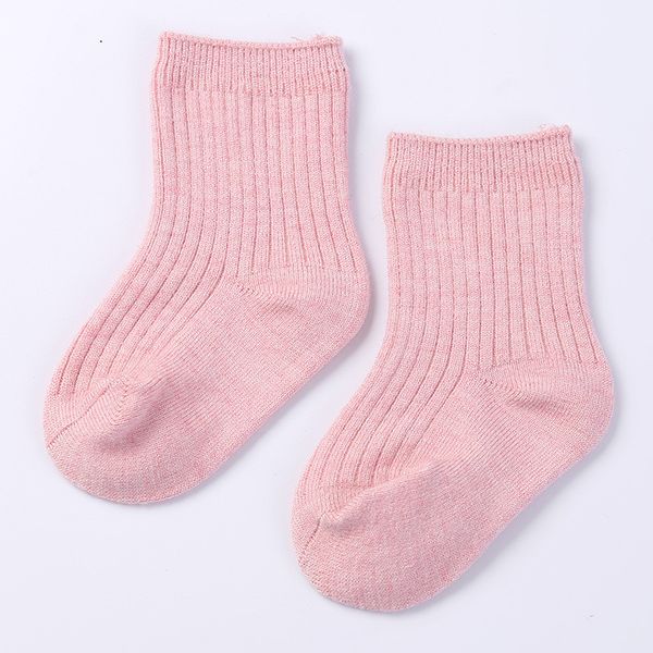 

solid baby socks toddler boys socks cotton baby winter clothes accessories kids baby girls socks 2019 new, Pink;yellow