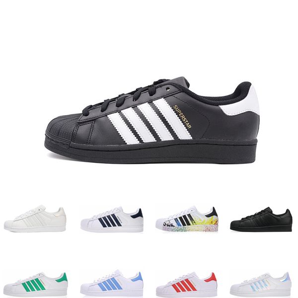 

Top Quality men women Casual shoes Superstar Female Flat Shoes black white red green blue Zapatillas Deportivas Mujer Lovers size 36-45
