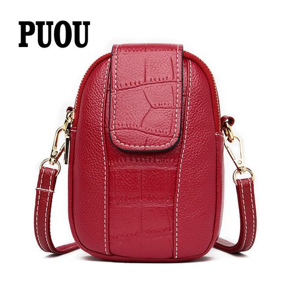 

ladies coin purse crocodile stitching shoulder messenger bag new female soft pu leather phone bag sac a main