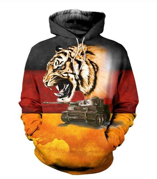 2020 Nova Moda Moletom Homens / Mulheres Hoodies Tigre e Tanque Impressão Engraçado 3D Frete Grátis MH0348