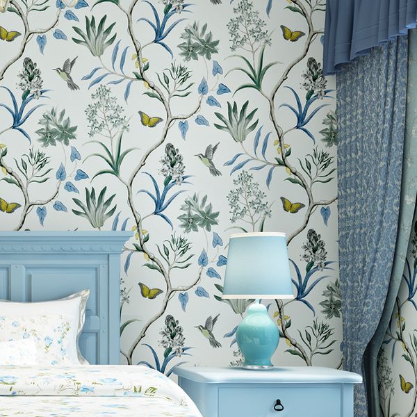 

american rural garden birds flowers mural wallpaper for walls 3 d papel de parede 3d flooring wall papers home decor