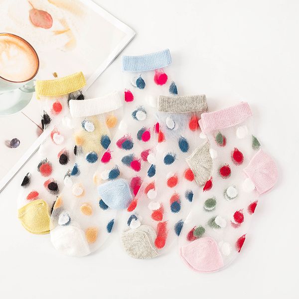 

5 pairs/lot 2020 summer girls socks children lace crystal socks breathable girls short ankle socks trendy elastic kids silk sock, Pink;yellow
