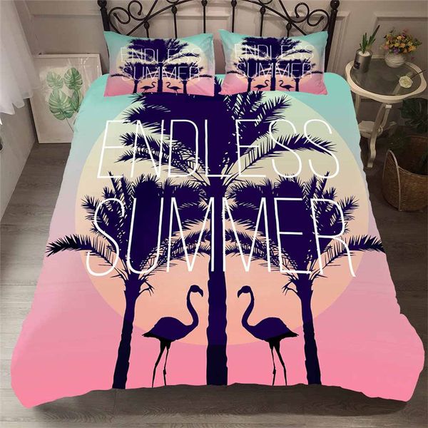 

a bedding set 3d printed duvet cover bed set tropical green plant home textiles for adults bedclothes with pillowcase #rdzw14