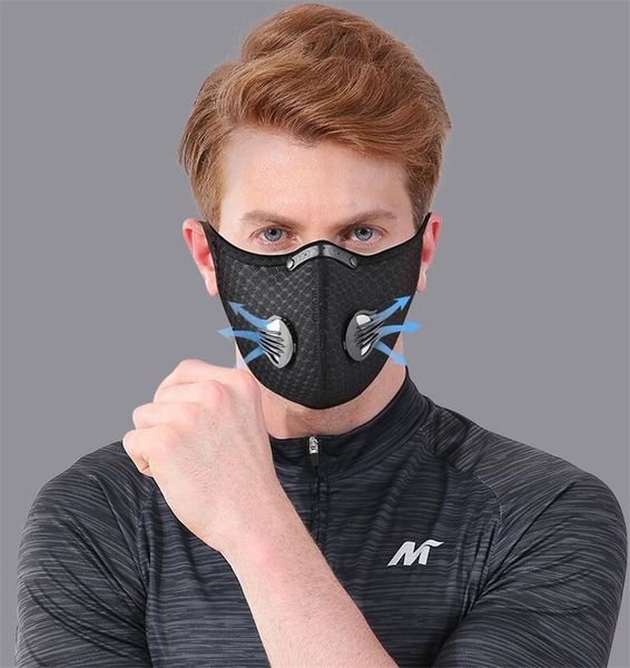 

mascarillas 5 layer pm 2.5 dustproof mask core replacement mask only #qa451, Black