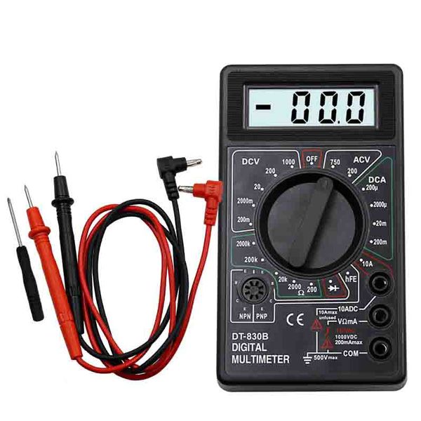 LCD Multímetro Digital AC DC 750 1000 V Digital Mini Multímetro sonda Para Voltímetro Amperímetro Ohm Tester Medidor