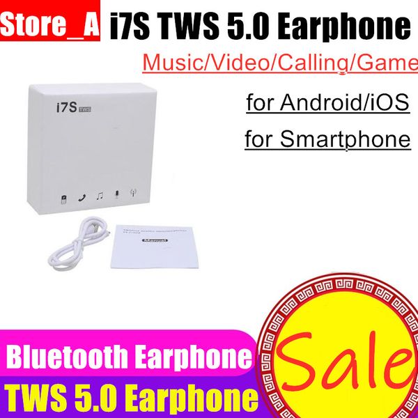 

i7s TWS 5,0 Наушники Беспроводные Bluetooth наушники наушники с зарядным Box Twins Mini Bluetooth нау
