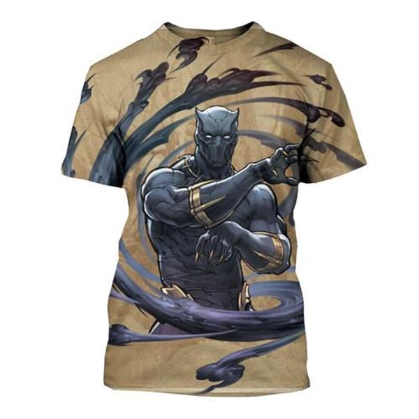 

3d печать футболки ацетатное волокно мода круглый вырез с коротким рукавом одежда плюс размер одежды мстители мужчины лето, White;black