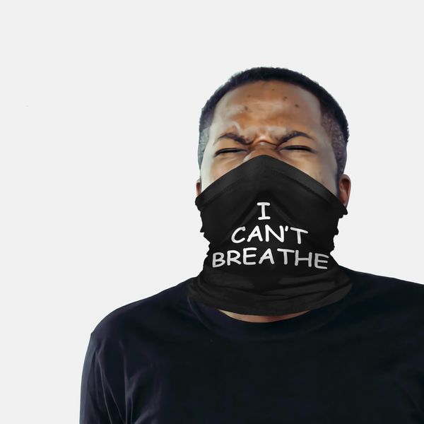 

10pcs i can't breathe riding mask multi-function magic scarf, Blue;black