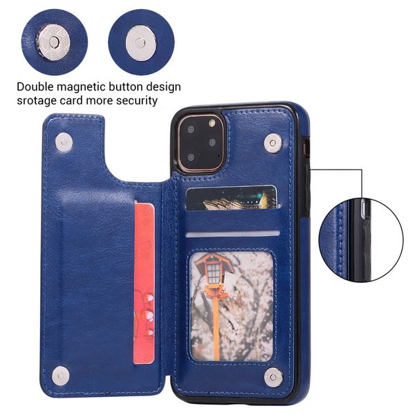 

flip pu leather case for iphone 11 pro max 5.8 6.1 6.5 2019 card slot holder cover on for iphone 11 2019 11pro max back covers