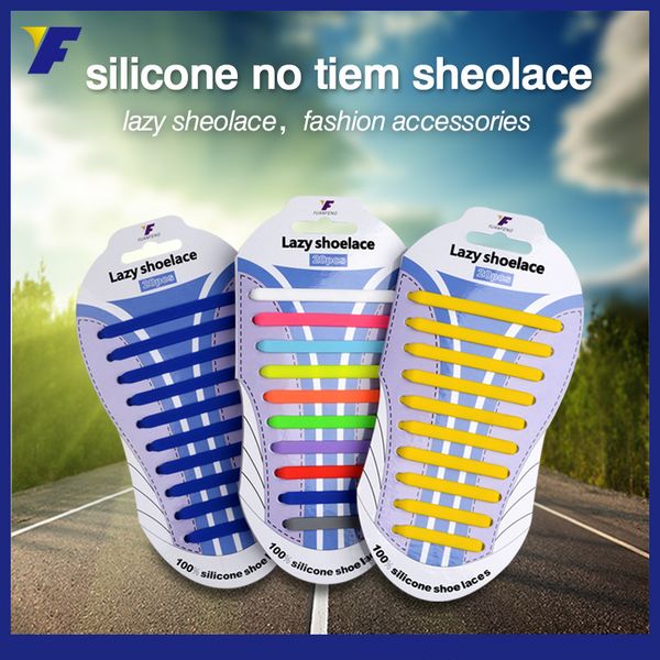 

20pcs /pair ving fashion athletic running no tie shoelaces women men elastic silicone shoe lace all sneakers fit strap, Black