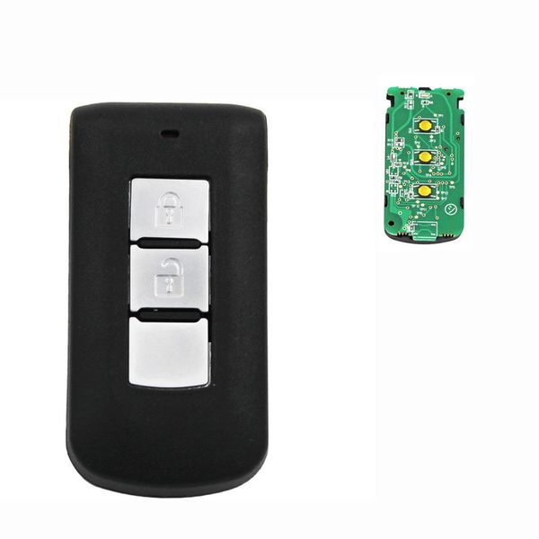 

2 button car smart remote key fob 433mhz 7952chip for mitsubishi + emergency key