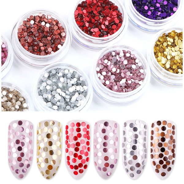 

matting series nails flakies paillette red blue gold beauty colors 3d nail art diy design decoration tips accessories in box, Silver;gold