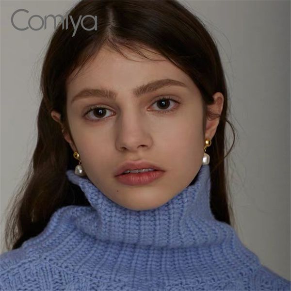 

comiya drop earrings gold color pendant big acrylic beads pendant fashion jewelry brincos mujer korean bijoux dangle earring, Silver