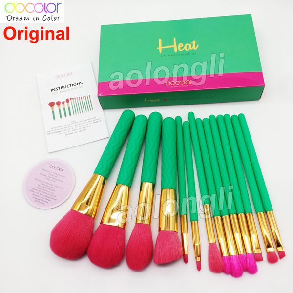 

docolor тепла кисти для макияжа набор кистей для макияжа 14pcs фонд blending румяна корректор для лица и глаз кисти контурные высветить косм