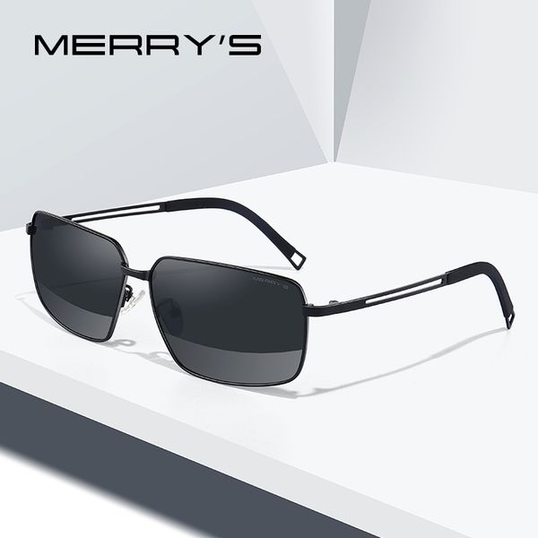 

merrys design men classic hd polarized sunglasses sun glasses for driving tr90 temple tip uv400 protection s8420, White;black