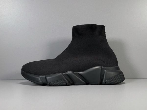 

speed trainers knit sock shoes original luxury designer men's women's sneakers high casual shoes size 36-45, White;red