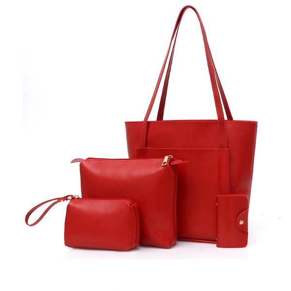 WAY.MAY Avocado Pattern Leather Tote Bags Zippered Handbags Shoulder Bag