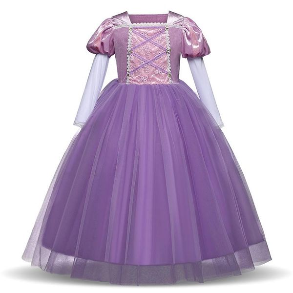 

bravo 2019 girls dresses party princess dresses for kids summer fall winter clothing christmas party birthday gift clothes, Red;yellow