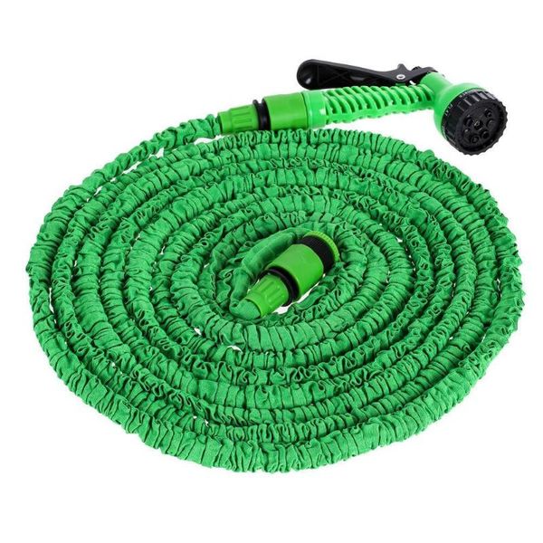 

25-125 feet expandable flexible garden water hose spray nozzle drawtube e5m1