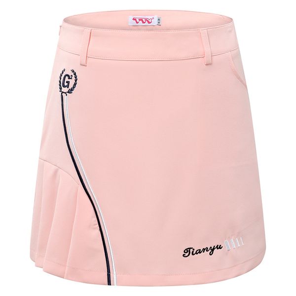 

women golf pleater anti-wrinkle short skirt summer ladies high waist badminton tennis mini skirt safety mini underpants d0671, Black;red