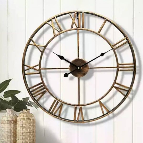 

stainless steel cutlery clock european retro clock vintage decorative wall for living room bedroom home hanging decoration