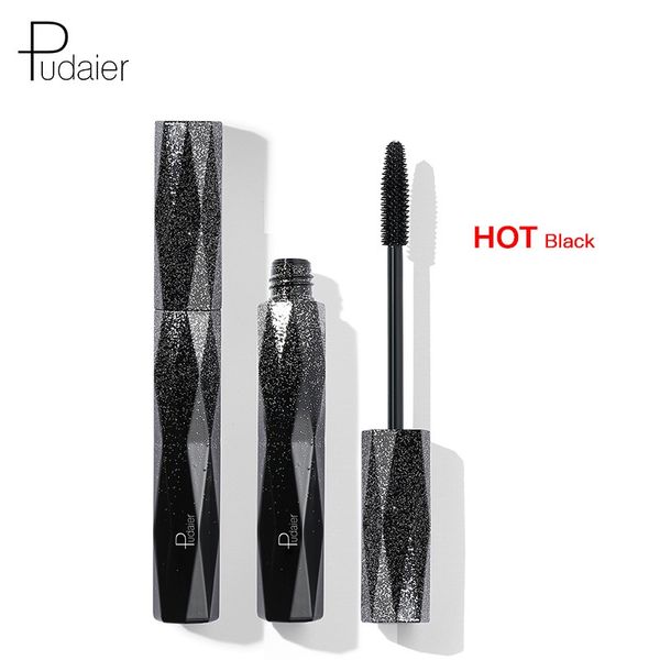 PURAIDER 10мл Сажа Thick Mascara 4D шелкового волокна тушь для ресниц удлиняющая Natural Long Алмазные Звездное Объем Extension