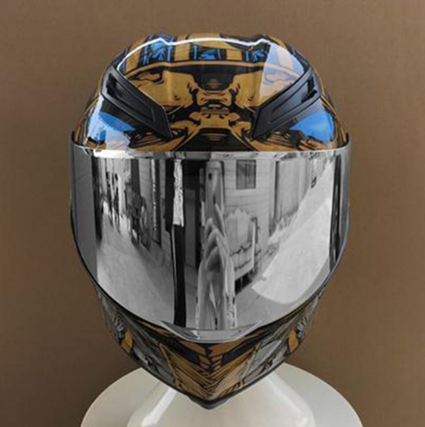 

c00l single shield motorcycle helmet dot ece approved flip up motorbike helmet motorbikes summer season safety hat rainbow visor