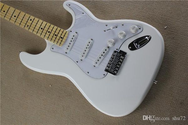 

new arrival st white electric guitar in stock