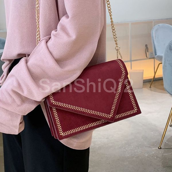 

black suede leather chain bag design crossbody bags women small chain handbag small bag hand ladies evening bags