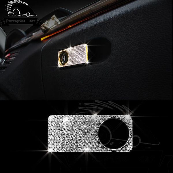 

car style interior fingerboard decoration tool box trims frame w205 sequins cover for c200l e class glk glc cls sl gl m