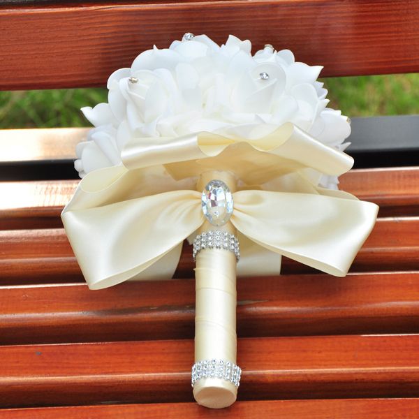 

artificial fake rose flower bouquet wedding bride home party decor gift artificial flower bouquet selling 2019 new