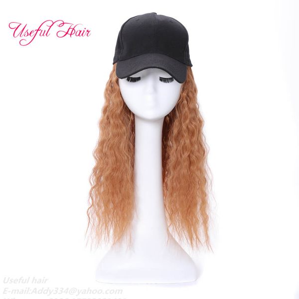 

hat cap winter animal knitted wool wool caps for girls knitted wool hat synthetic hair warm long hair wig hat for women, Black
