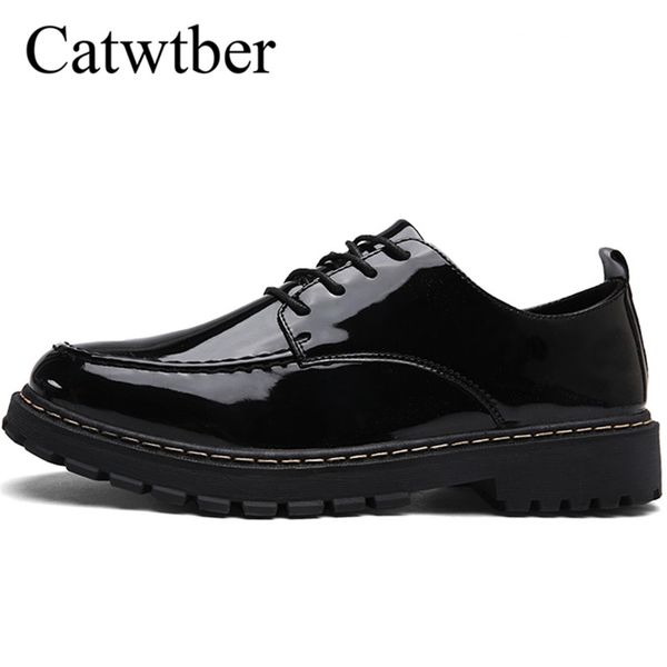 

catwtber man dress shoes black men social shoes pointed toe spring autumn wedding footwear rubber bottom non slip formal