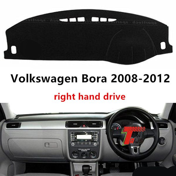 

taijs right hand drive car dashboard cover for bora 2008-2012 protective polyester car dashboard mat for bora 08-12