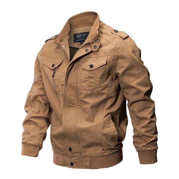 

2019 winter military jacket men autumn cotton pilot jacket coat army men's bomber jackets cargo flight male plus size 6xl, Black;brown
