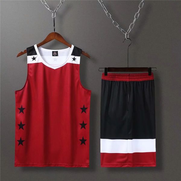 

good basketball sets sport jersey new style 32, Black;red
