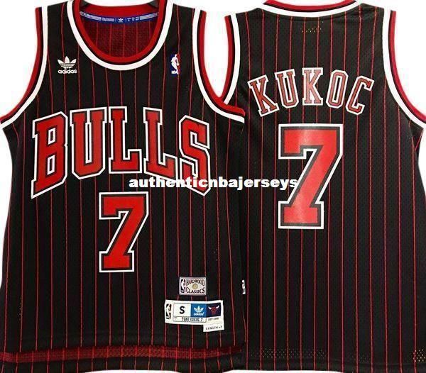 

toni kukoc #7 black vintage jersey mens vest size xs-6xl stitched basketball jerseys ncaa, Black;blue