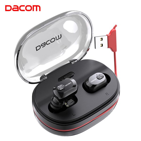 

dacom k6h pro wireless headphones tws true wireless earbuds ear buds phone bluetooth earphone 5.0 mini headset pk i12 i10 tws